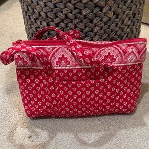 Vera Bradley Nantucket Red Tote Bag
